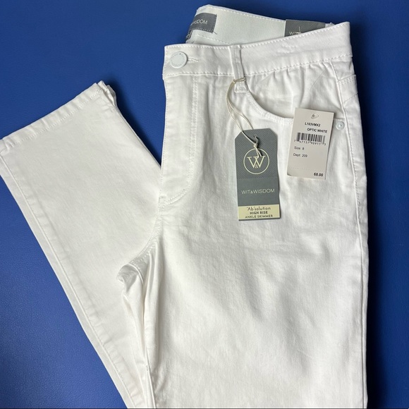 Wit & Wisdom White High Rise Ankle Skimmers Jeans - Picture 15 of 15
